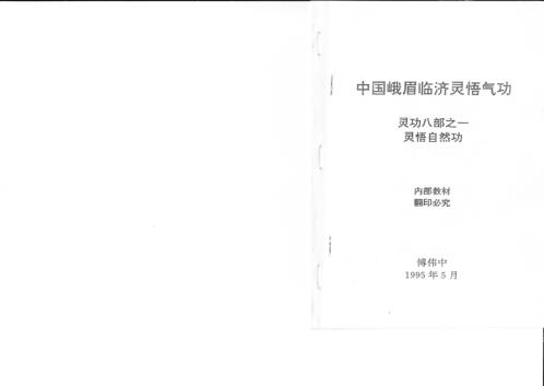 灵功八部-灵字部-峨嵋临济灵悟气功.傅伟中【灵功八部】