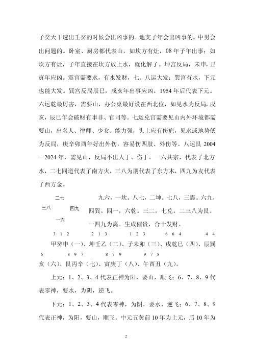 大玄空风水面授班课堂笔记_杜彦霖.pdf