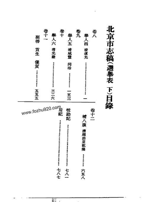 北平市志稿（十五）_选举表(下)