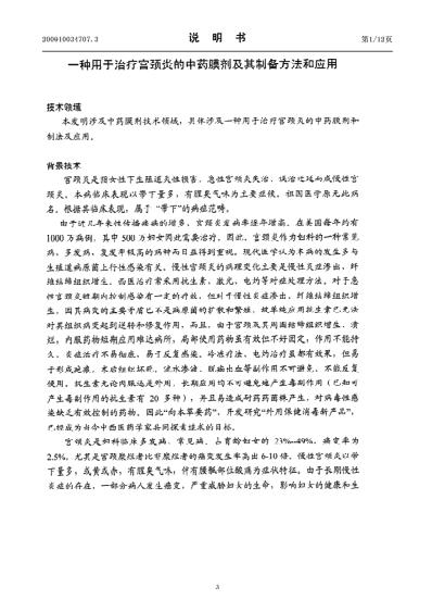 一种用于治疗宫颈炎的中药膜剂及其制备方法和应用.pdf