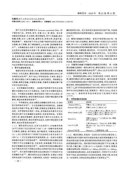 附子化学成分分析方法及药理作用的研究进展_三.pdf