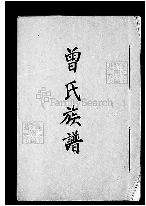 [曾] 曾氏家谱 (台湾) 曾氏族谱.pdf