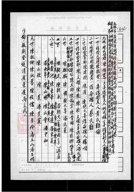 [陈] 陈氏家谱 (台湾) 陈氏族谱.pdf