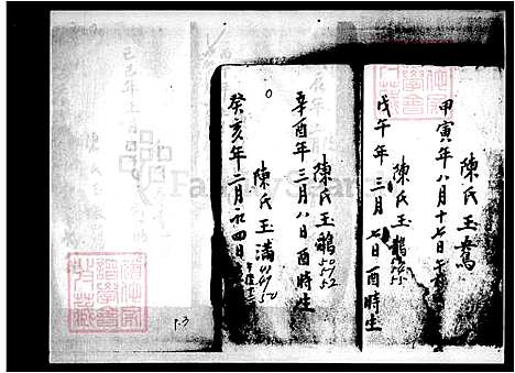 [陈] 陈家家谱 (台湾) 陈家族谱.pdf