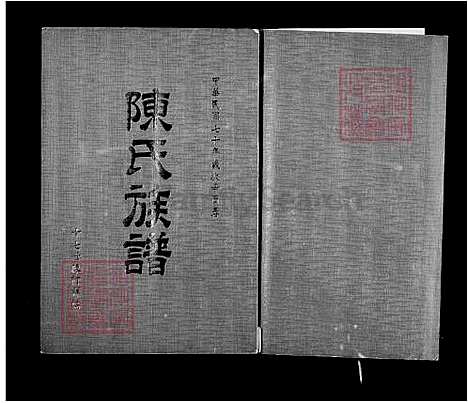 [陈] 陈氏家谱 (台湾) 陈氏族谱.pdf