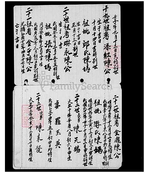 [陈] 陈氏家谱 (台湾) 陈氏族谱.pdf