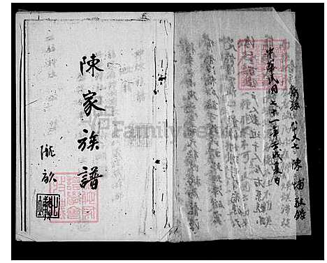 [陈] 陈家家谱 (台湾) 陈家族谱.pdf