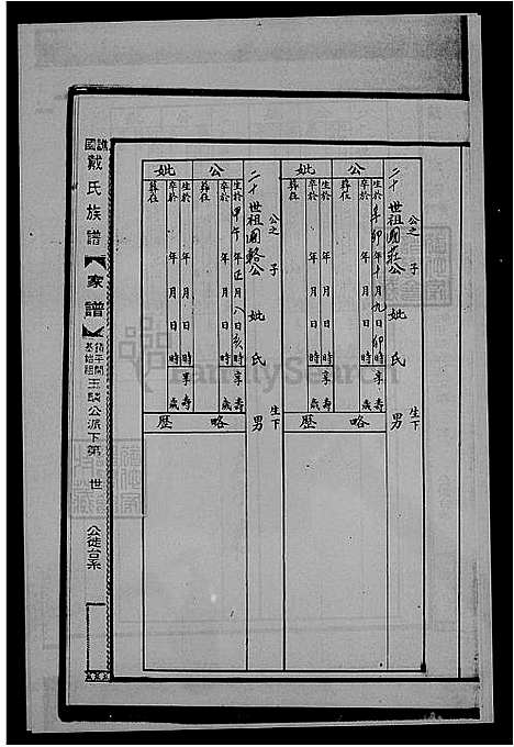 [戴] 戴氏家谱 (台湾) 戴氏族谱.pdf