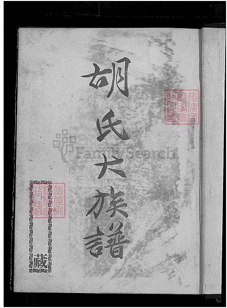 [胡] 胡氏大家谱 (台湾) 胡氏大族谱_1750-1971.pdf