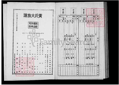 [黄] 黄氏大家谱 (台湾) 黄氏大族谱.pdf