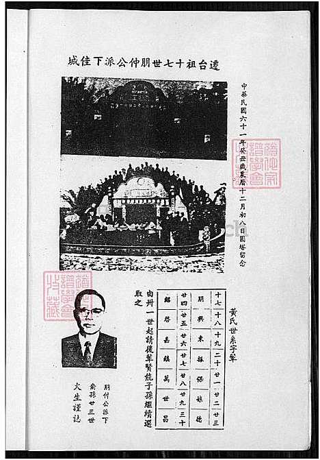 [黄] 黄氏家谱 (台湾) 黄氏族谱_字辈 世系 派谱-1700-1986.pdf