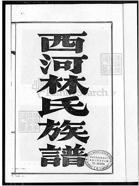 [林] 林氏家谱，西河林氏家谱 (台湾) 林氏族谱-1100-1935.pdf