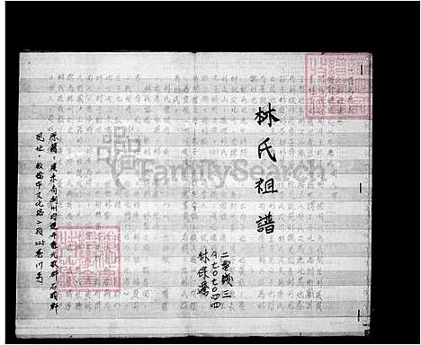 [林] 林氏家谱 (台湾) 林氏祖谱.pdf