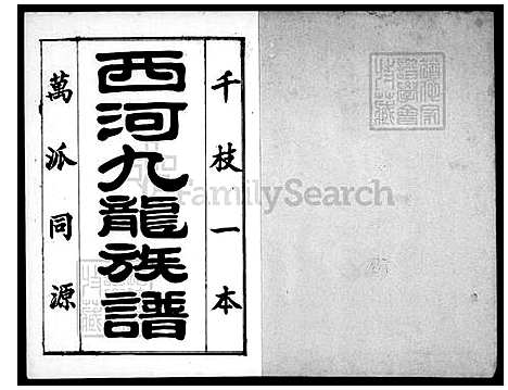 [林] 林氏宗谱，西河九龙家谱 (台湾) 林氏族谱.pdf