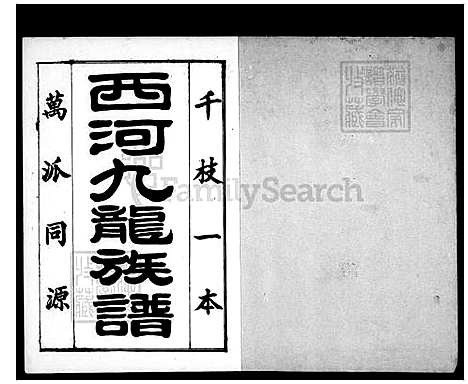 [林] 林氏宗谱，西河九龙家谱 (台湾) 林氏族谱.pdf