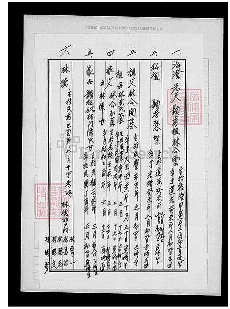 [林] 林氏家谱 (台湾) 林氏族谱.pdf