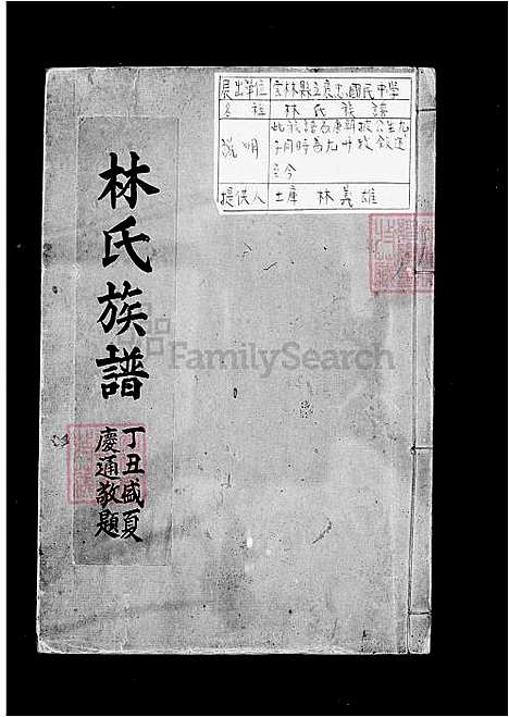 [林] 林氏家谱 (台湾) 林氏族谱 九牧后裔.pdf