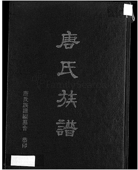 [唐] 唐氏家谱 (台湾) 唐氏族谱-1400-1986.pdf