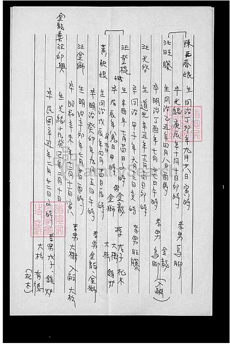 [汪] 汪氏家谱 (台湾) 汪氏族谱.pdf