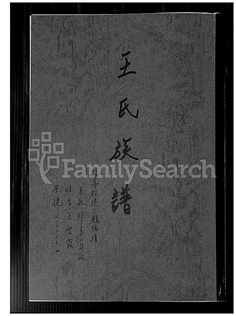 [王] 王氏家谱 (台湾) 王氏族谱_1600-2009.pdf