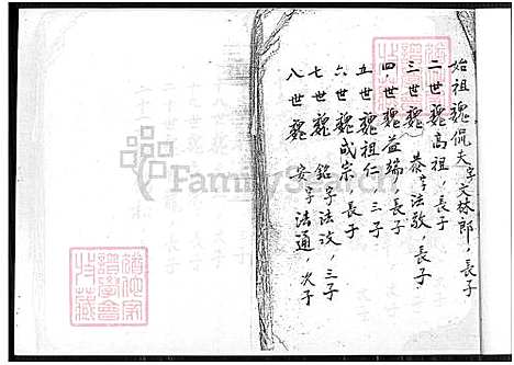 [魏] 魏氏家谱 不分卷 (台湾) 魏氏族谱_世系 谱序 源流-1650-2000.pdf