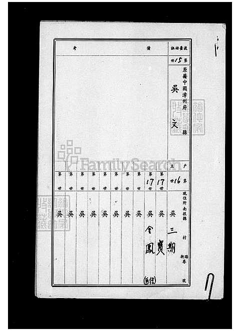 [吴] 吴氏家谱 (台湾) 吴氏族谱.pdf