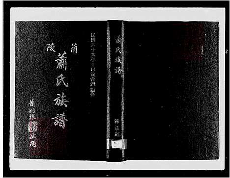 [萧] 兰陵萧氏家谱，萧氏家谱 (台湾) 兰陵萧氏族谱.pdf