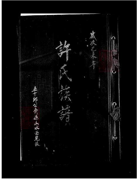 [许] 许氏家谱-五十郎公裔孙山水西宅派 (台湾) 许氏族谱.pdf