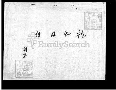 [杨] 杨氏家谱 (台湾) 杨氏族谱.pdf