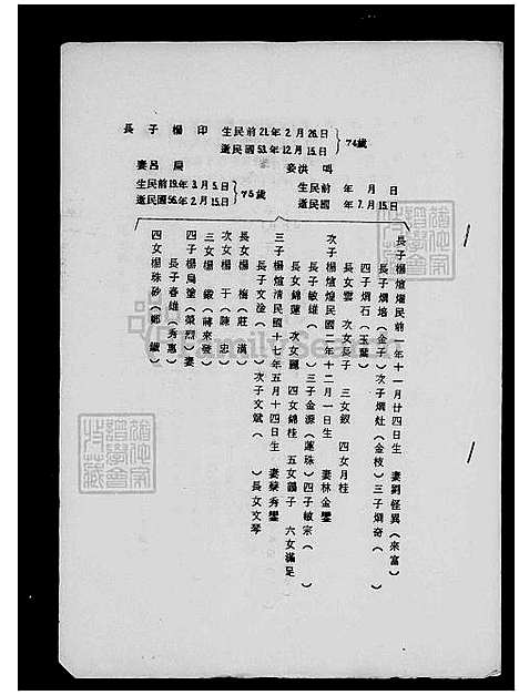 [杨] 杨氏家谱 (台湾) 杨氏族谱.pdf