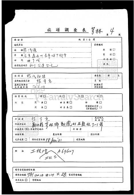 [杨] 杨氏家谱 (台湾) 杨氏祖谱.pdf