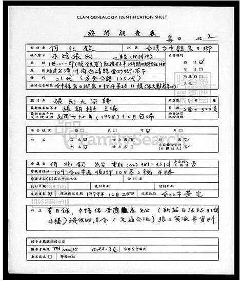 [张] 张氏大宗谱 (台湾) 张氏大族谱.pdf