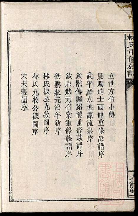 林氏重修族谱_林望亭_4册_九龙堂_清同治5年(1866_林氏重修家谱_一