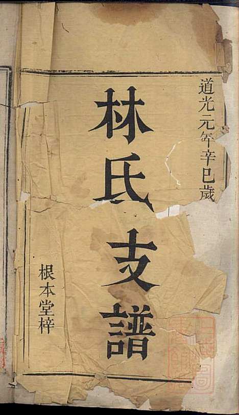 林氏支谱_林义华_2册_根本堂_清道光元年(1821_林氏支谱_一