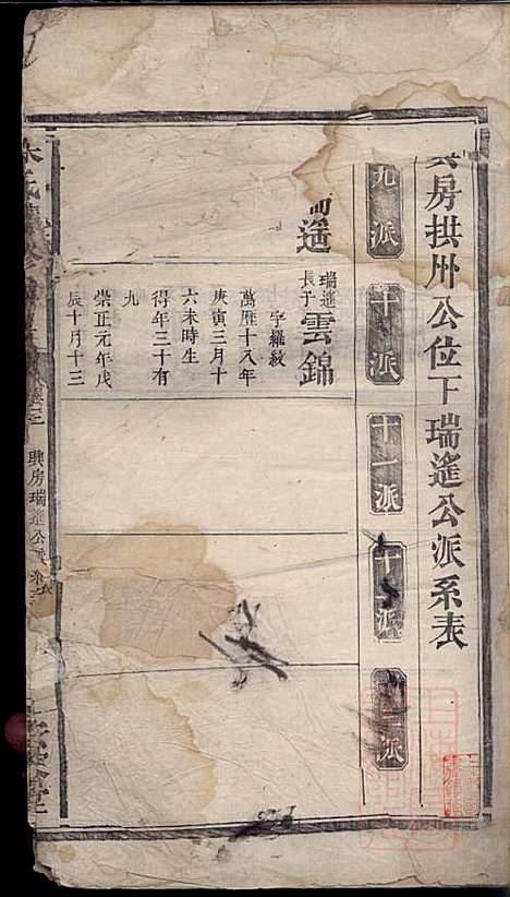 梁氏续修族谱_梁代吉_6册_桂园堂_清同治13年(1874_梁氏续修家谱_四