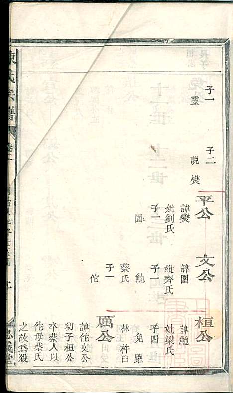 陈氏宗谱_5册_清同治八年(1869_陈氏家谱_二