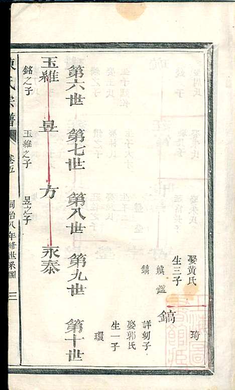 陈氏宗谱_5册_清同治八年(1869_陈氏家谱_四