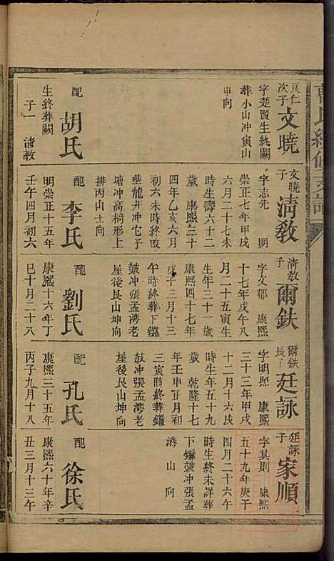 曹氏续修支谱_曹清溪等_8册_敦本堂_清咸丰七年（1857_曹氏续修支谱_三