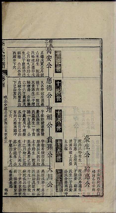 李氏宗谱_李世兆_12册_旌德_清乾隆49年(1784_李氏家谱_五