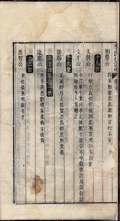 李氏宗谱_李世兆_12册_旌德_清乾隆49年(1784_李氏家谱_十二