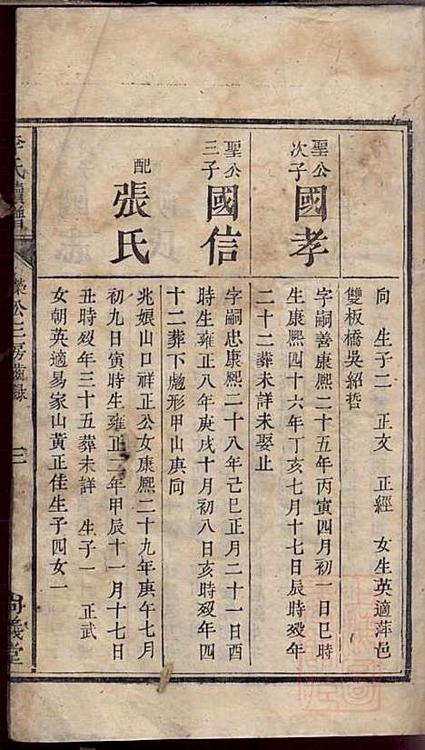 李氏续谱_李南屏_4册_尚义堂_清道光13年(1833_李氏续谱_四