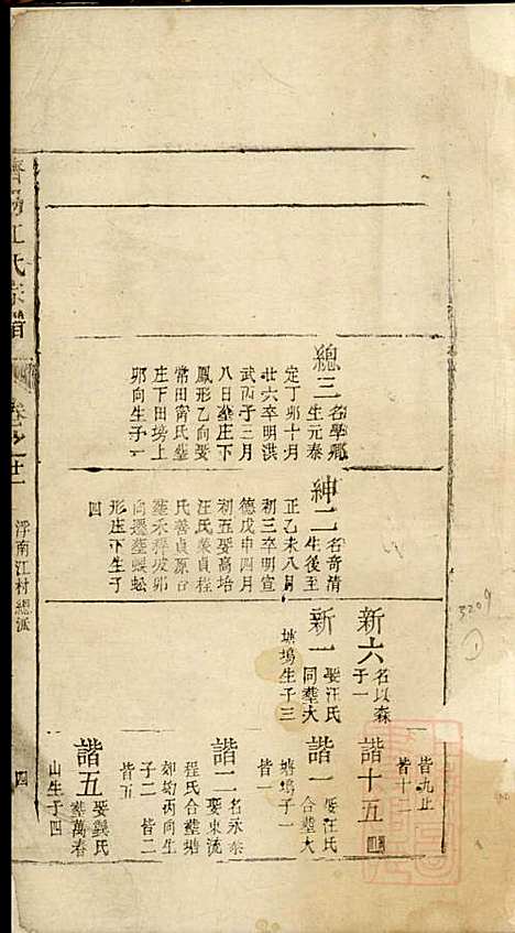 济阳江氏统会宗谱_江维山_6册_济阳江氏_清乾隆31年(1766_济阳江氏统会家谱_六