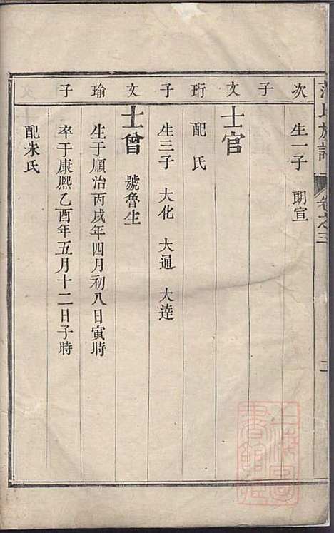 范氏族谱_范行可_4册_世怡堂_清嘉庆4年(1799_范氏家谱_三