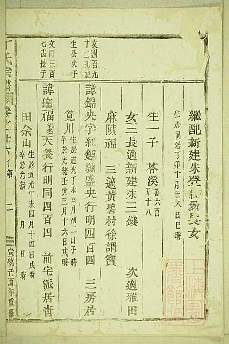 丁氏宗谱_15册_缙云丁氏_清宣统元年(1909_丁氏家谱_十二