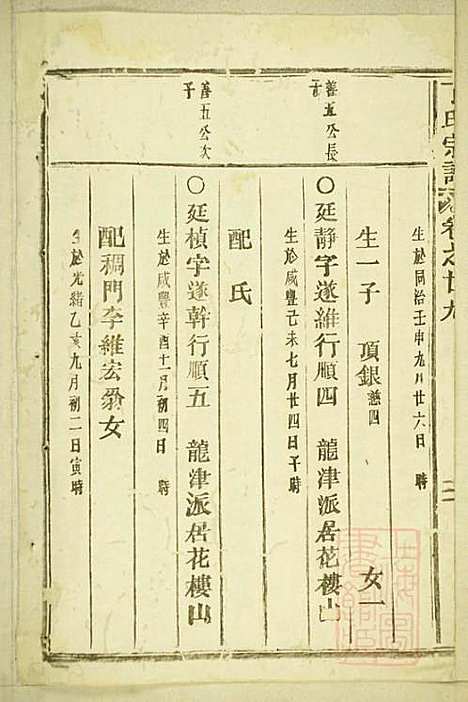 丁氏宗谱_15册_缙云丁氏_清宣统元年(1909_丁氏家谱_十四