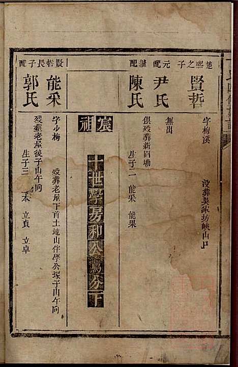 丁氏四修族谱_丁一峰_9册_丁氏_清嘉庆11年(1806_丁氏四修家谱_六