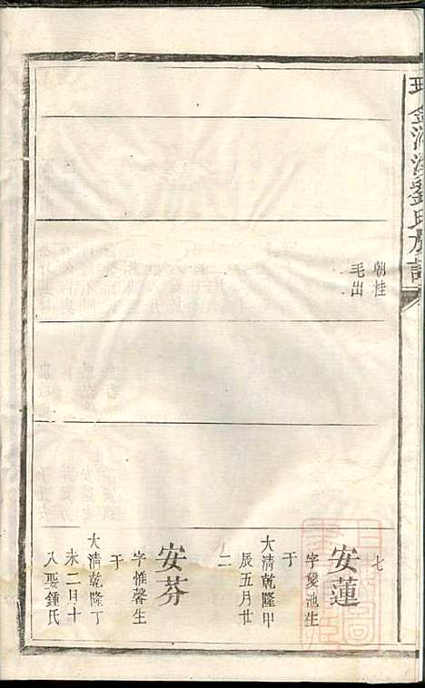 瑞金洋溪刘氏族谱_刘朝纹_3册_瑞金刘氏_清嘉庆6年(1801_瑞金洋溪刘氏家谱_三