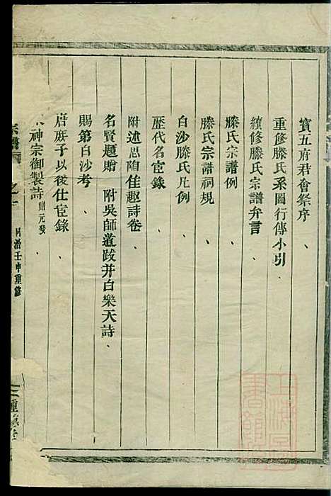 南阳郡滕氏宗谱_滕贵平_7册_种德堂_清同治11年(1872_南阳郡滕氏家谱_一