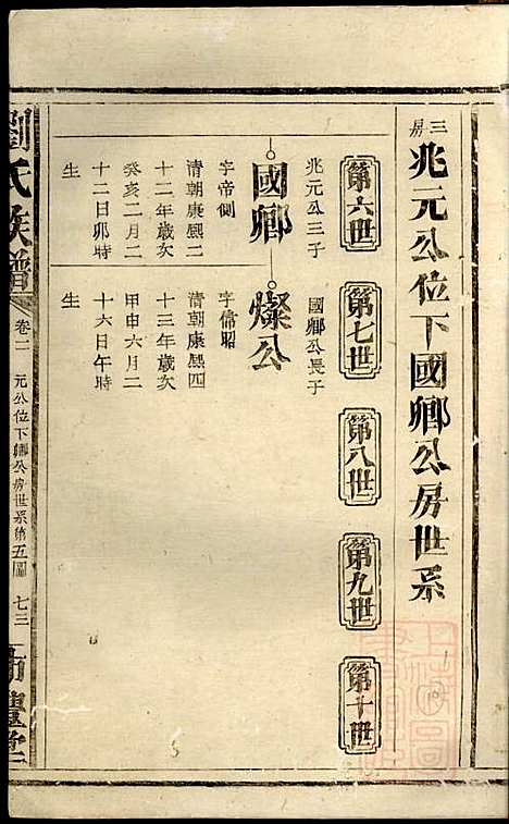 刘氏族谱_刘在宽_3册_沛丰堂_清道光10年(1830_刘氏家谱_三