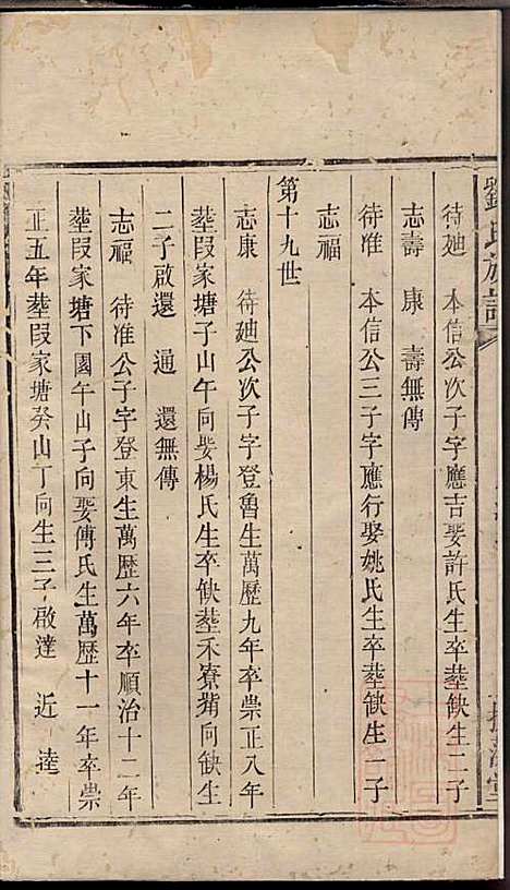 刘氏族谱_刘国淦_6册_振藻堂_清道光19年(1839_刘氏家谱_三